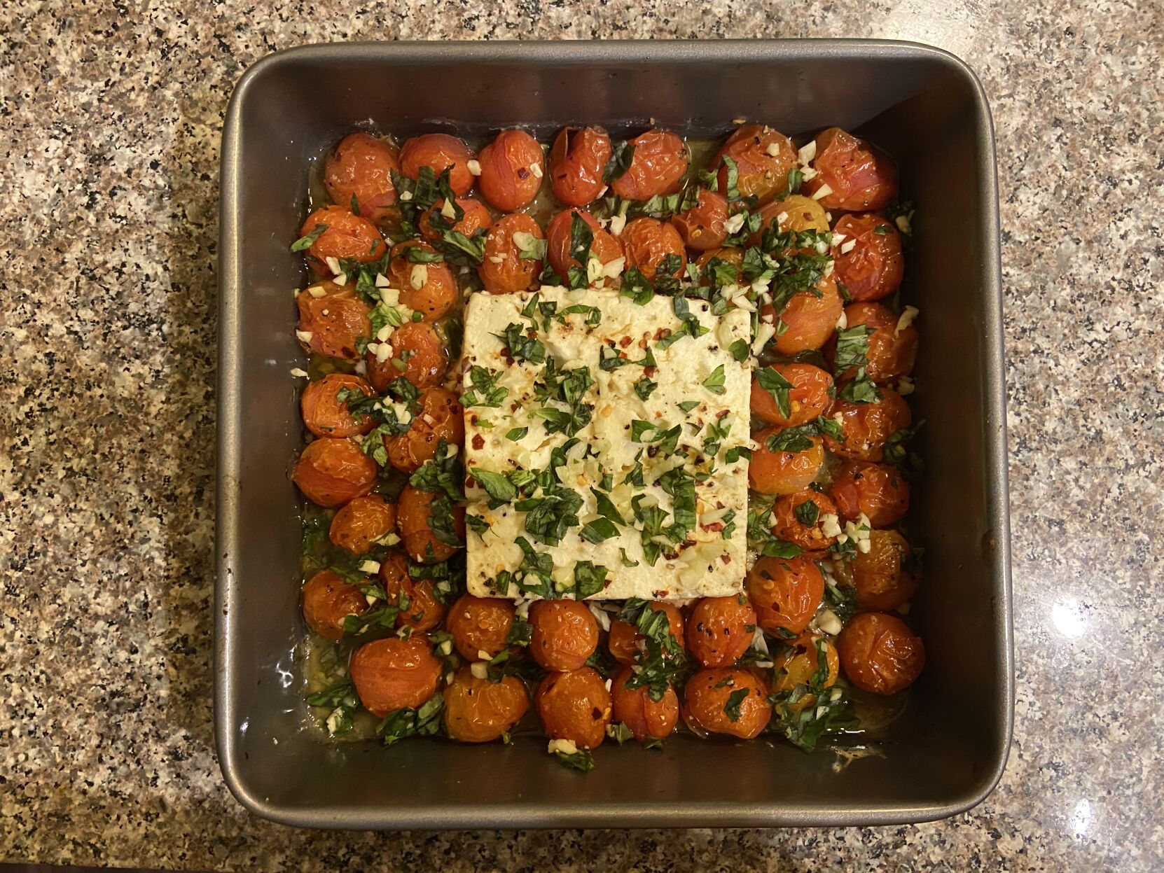 Baked feta step